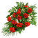 red carnations with babys breath. Kharkiv